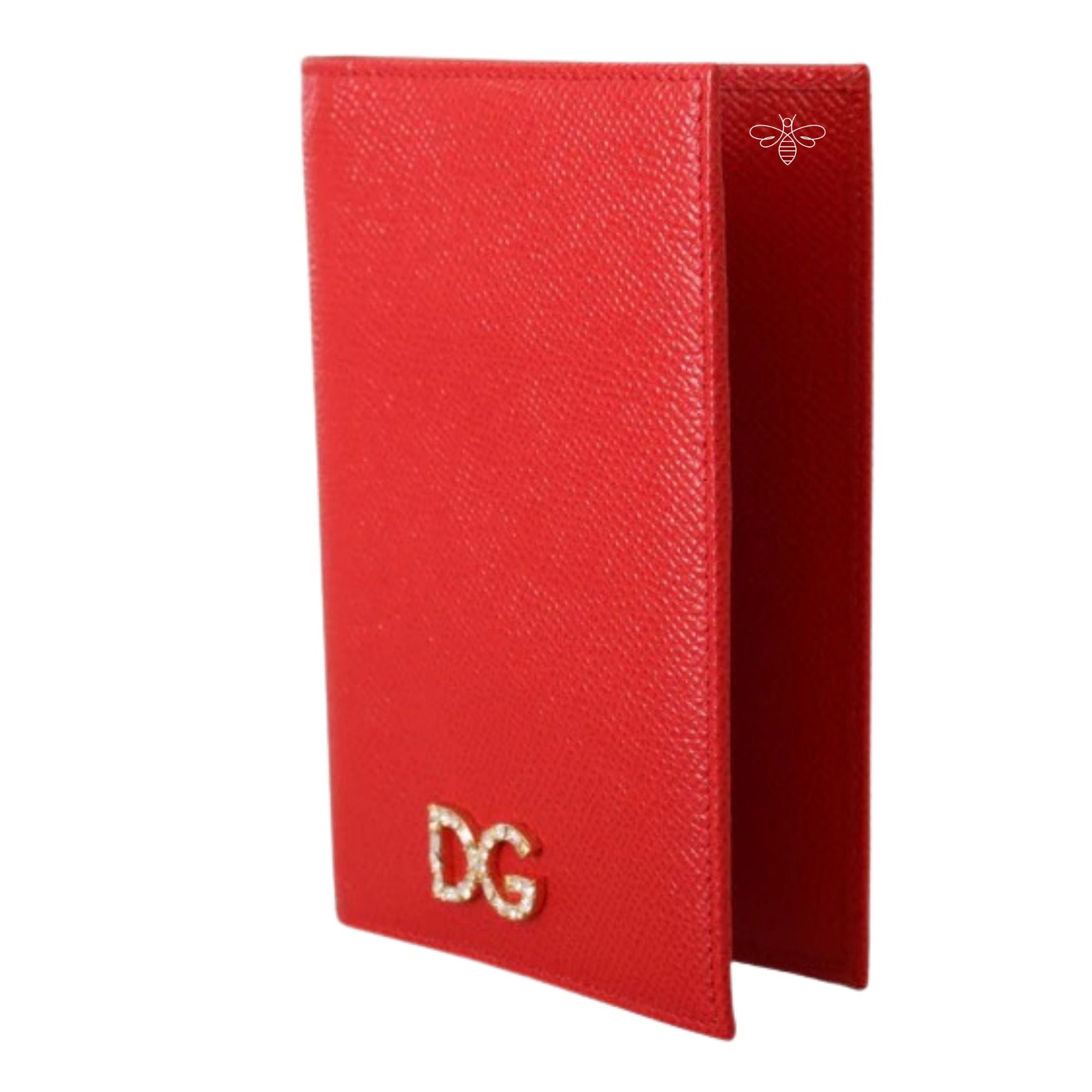 Dolce & Gabbana Red Dauphine Leather Bifold Wallet