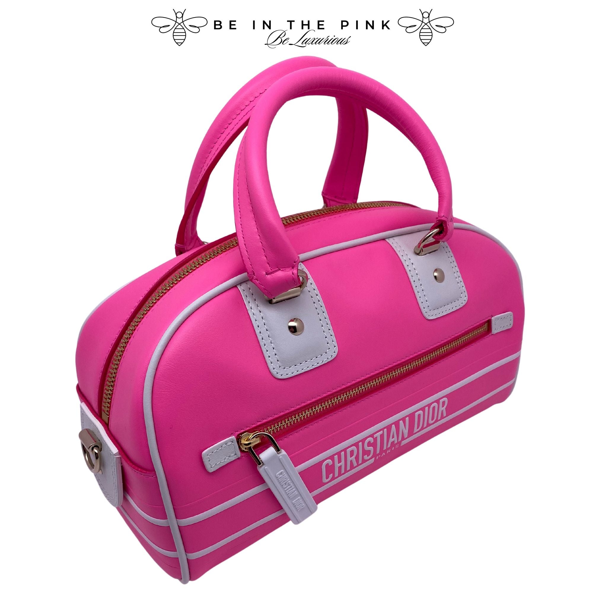 Dior Pink Bowler Bag Small