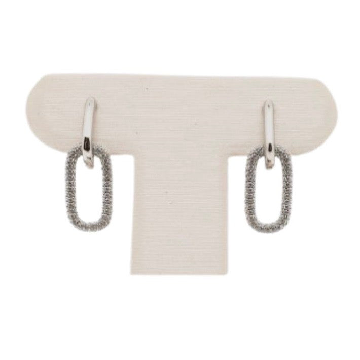 Paperclip Chain-Link Drop-Earrings