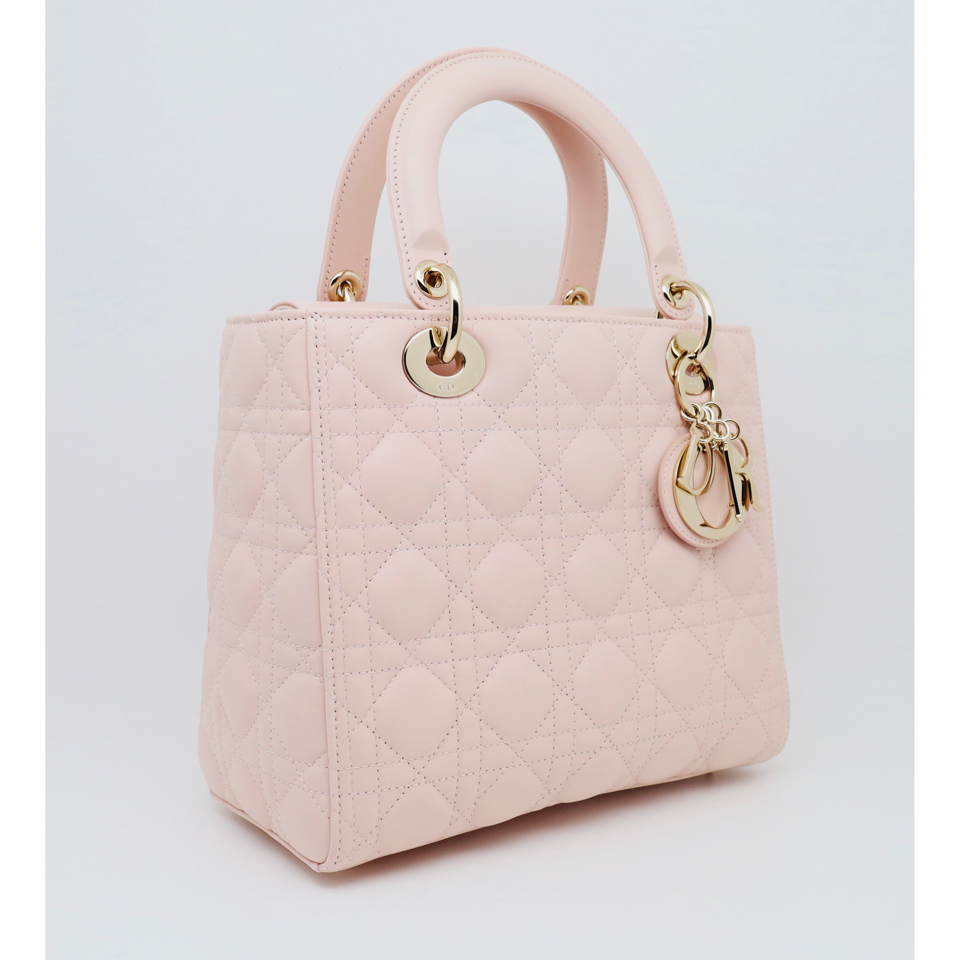 Christian Dior Pink Calfskin Be Dior Bag Small Q9BEWT3PPH000