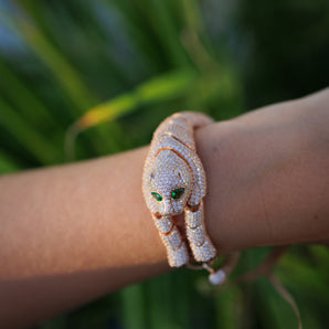 Emerald Eye Soft Panther Bracelet