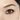 Close-up of a brown eye with Chanel's brown eyeliner