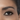 Close-up of a dark brown eye wearing Chanel's brown eyeliner
