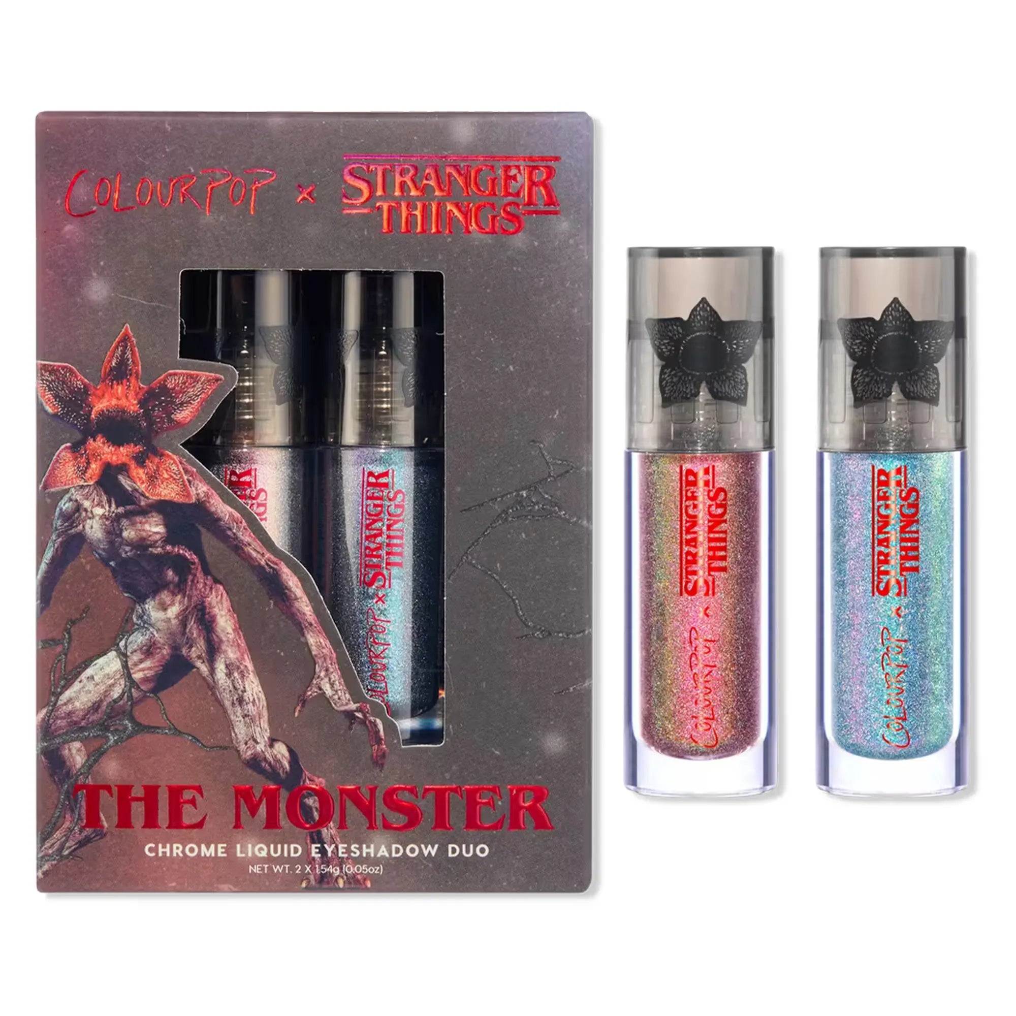 ColourPop x Stranger Things The Monster Chrome Liquid Eyeshadow Duo - Be in the Pink