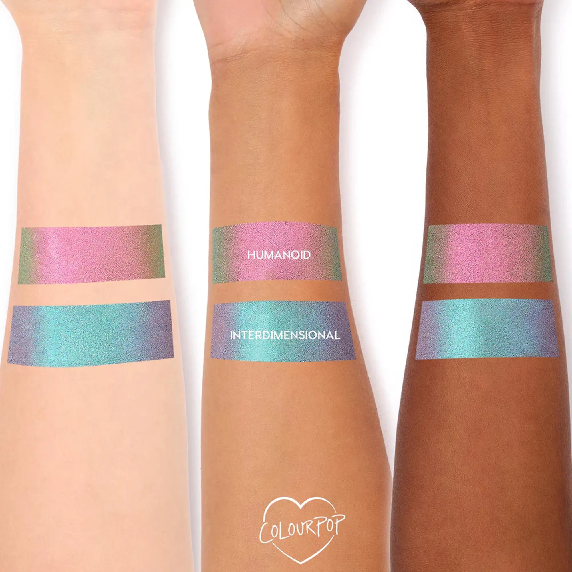 ColourPop x Stranger Things The Monster Chrome Liquid Eyeshadow Duo - Be in the Pink