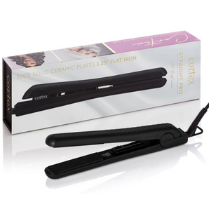 1.25" Flat Iron with Ceramic Plates - Be in the Pink