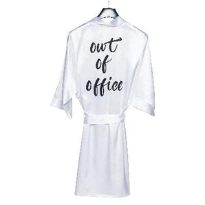 Out of Office Satin Robe