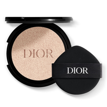 Dior makeup compact with a black lid on a white background