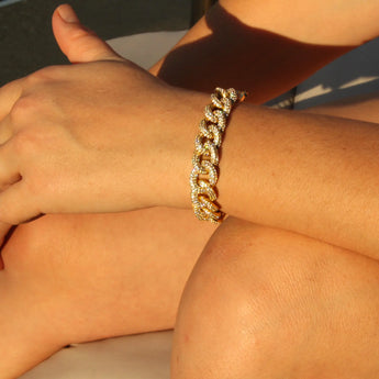 BIP Large Gold Link Bracelet - Be in the Pink