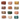 Collection of crushed makeup pigments in various colors on a white background