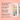 Eyeshadow palette with color swatches on a pink background, featuring text about product features.