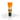 MUDMASKY French Kiss Lip Balm in an orange squeeze tube with a dark green cap, displayed on a clear liquid smear against a white background.