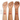 Three forearm swatches display shades of a makeup product labeled TAJ MAHAL I through IV, shown on different skin tones against a white background.