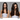 Before and after images of a woman with long dark hair using Dallas Biotin Thickening Treatment. Left: straight, flat hair. Right: voluminous, smooth waves. She wears a white tank top.