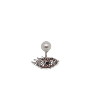 Third Eye Pavé Single Earring Open Marquise Jacket