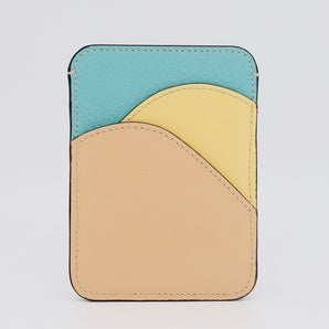 Chloe Beige and Blue Walden Card Holder