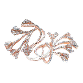 Rose Gold Large Multi Trumpet Ring - Be in the Pink