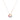 Rainbow Baguette Halo Bezel Necklace - Be in the Pink