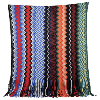 Missoni Multicolor Scarf Patterned in a Geometric Zig-Zag - Be in the Pink