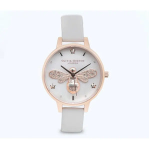 Olivia Burton Sparkle Bee & Rose Gold Watch - Be in the Pink