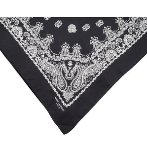 St. Laurent Black Silk Foulard (YSL)