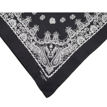 St. Laurent Black Silk Foulard (YSL) - Be in the Pink